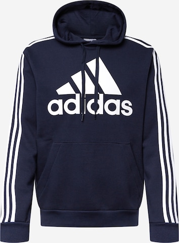 ADIDAS SPORTSWEAR Αθλητική μπλούζα φούτερ 'Essentials' σε μπλε: μπροστά