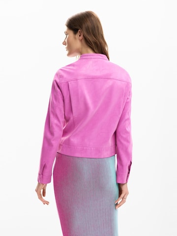 Desigual Демисезонная куртка в Ярко-розовый