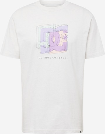 DC Shoes T-shirt 'FINE ART' i vit: framsida