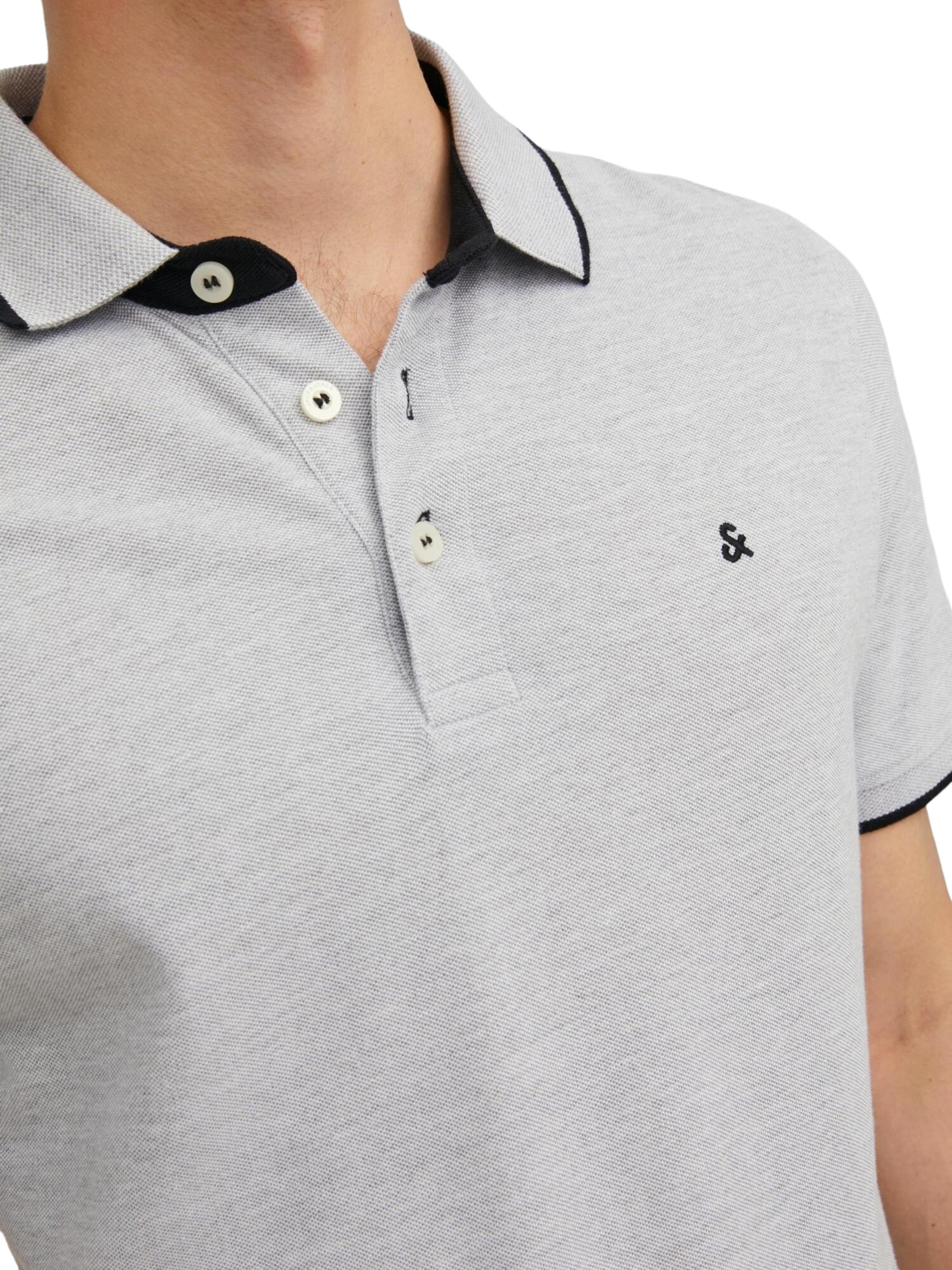 JACK & JONES Poloshirt 'JJPaulos' in Grau