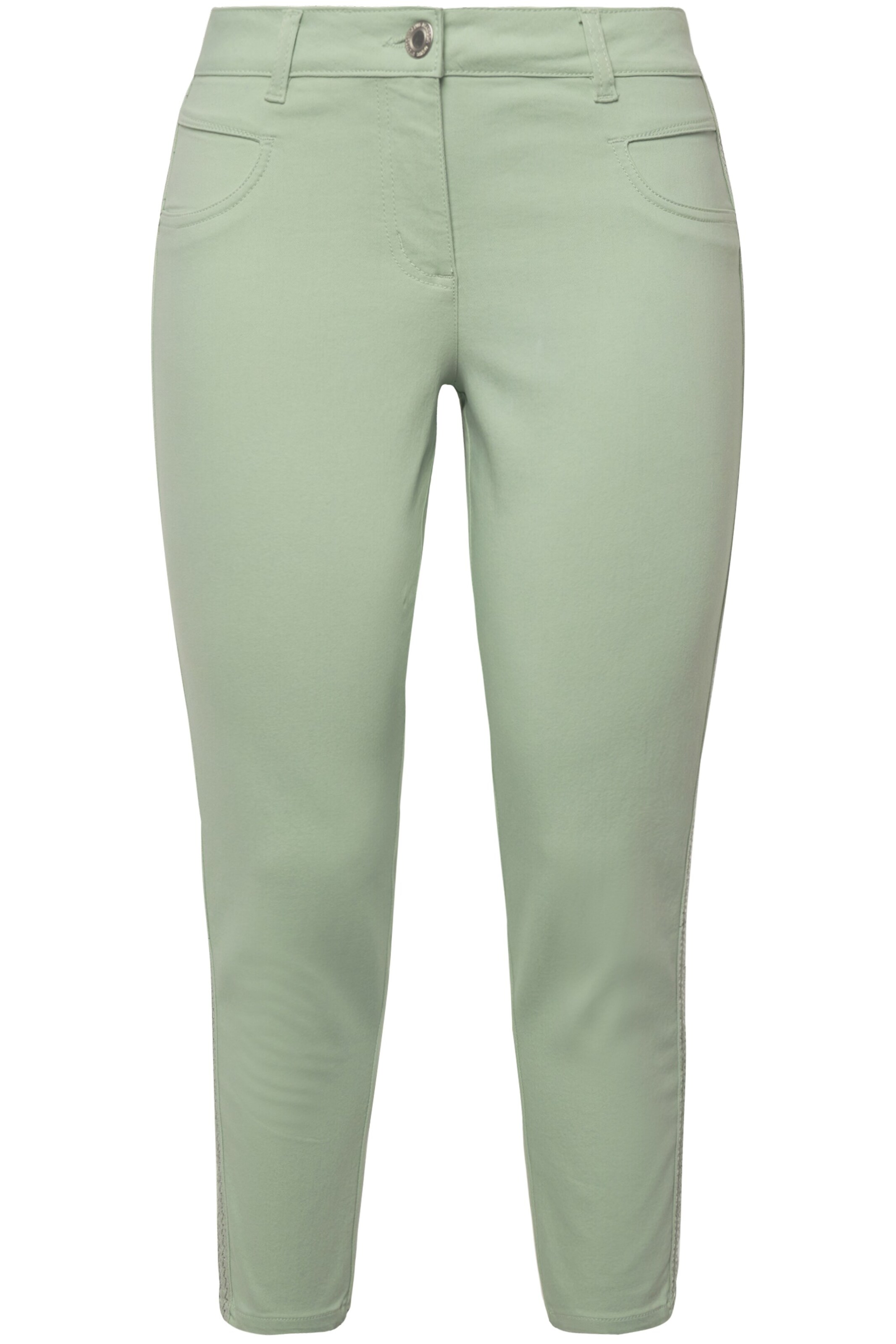 MIAMODA Slimfit Broek in Groen: voorkant