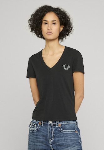 True Religion T-Shirt in Schwarz: Vorderseite
