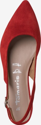 TAMARIS Slingback Pumps in Red