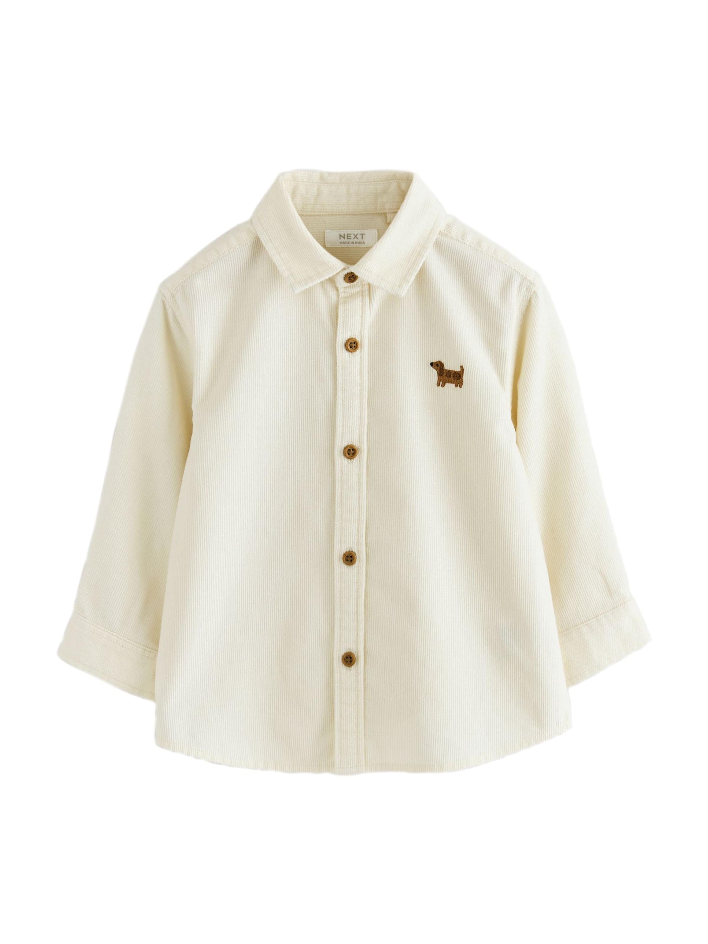 Next - Ajuste regular Camisa en beige: frente
