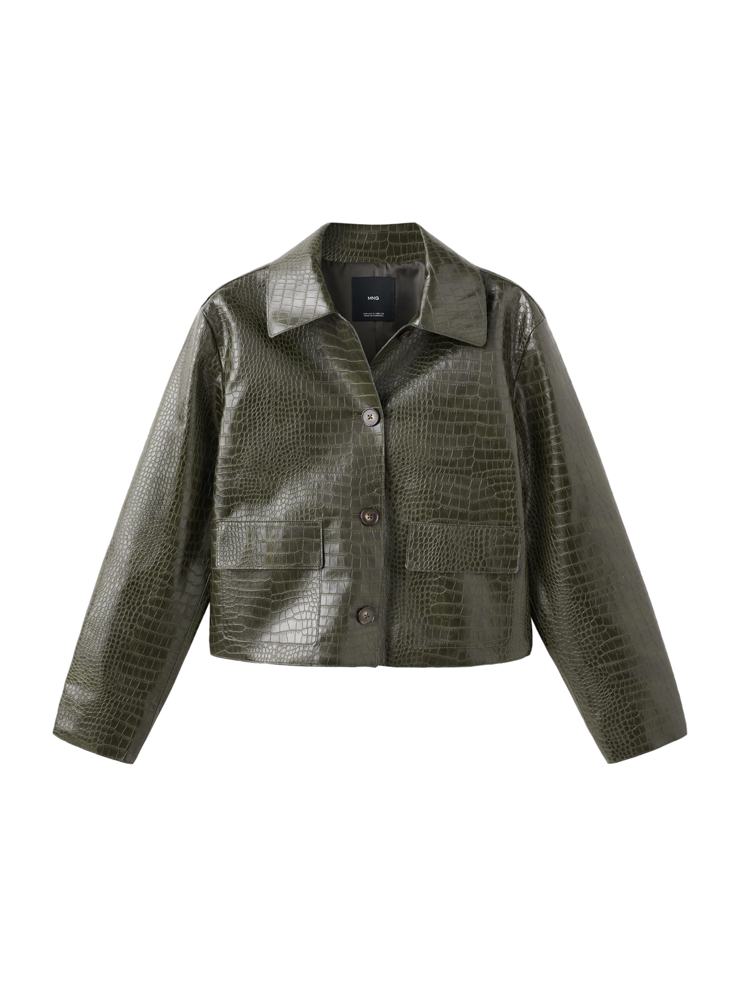 MANGO Between-Season Jacket 'Nilo' in Green: front