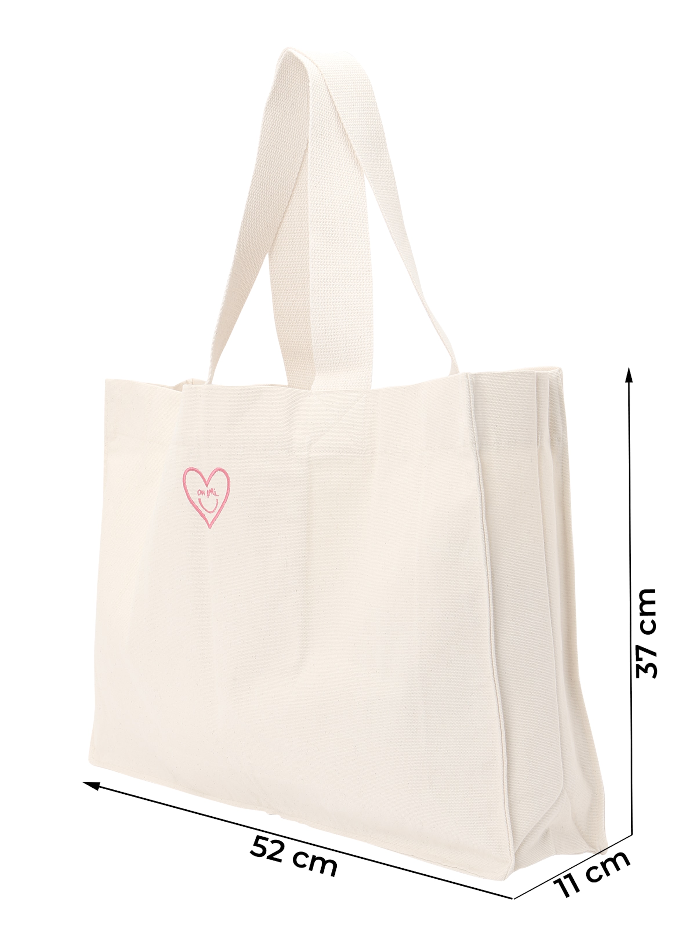 Cabas 'Dear Summer' OH APRIL en blanc