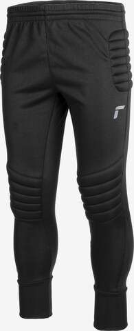 REUSCH Tapered Workout Pants in Black: front
