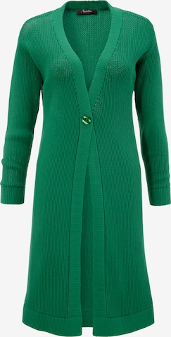 Aniston CASUAL Knit Cardigan in Green: front