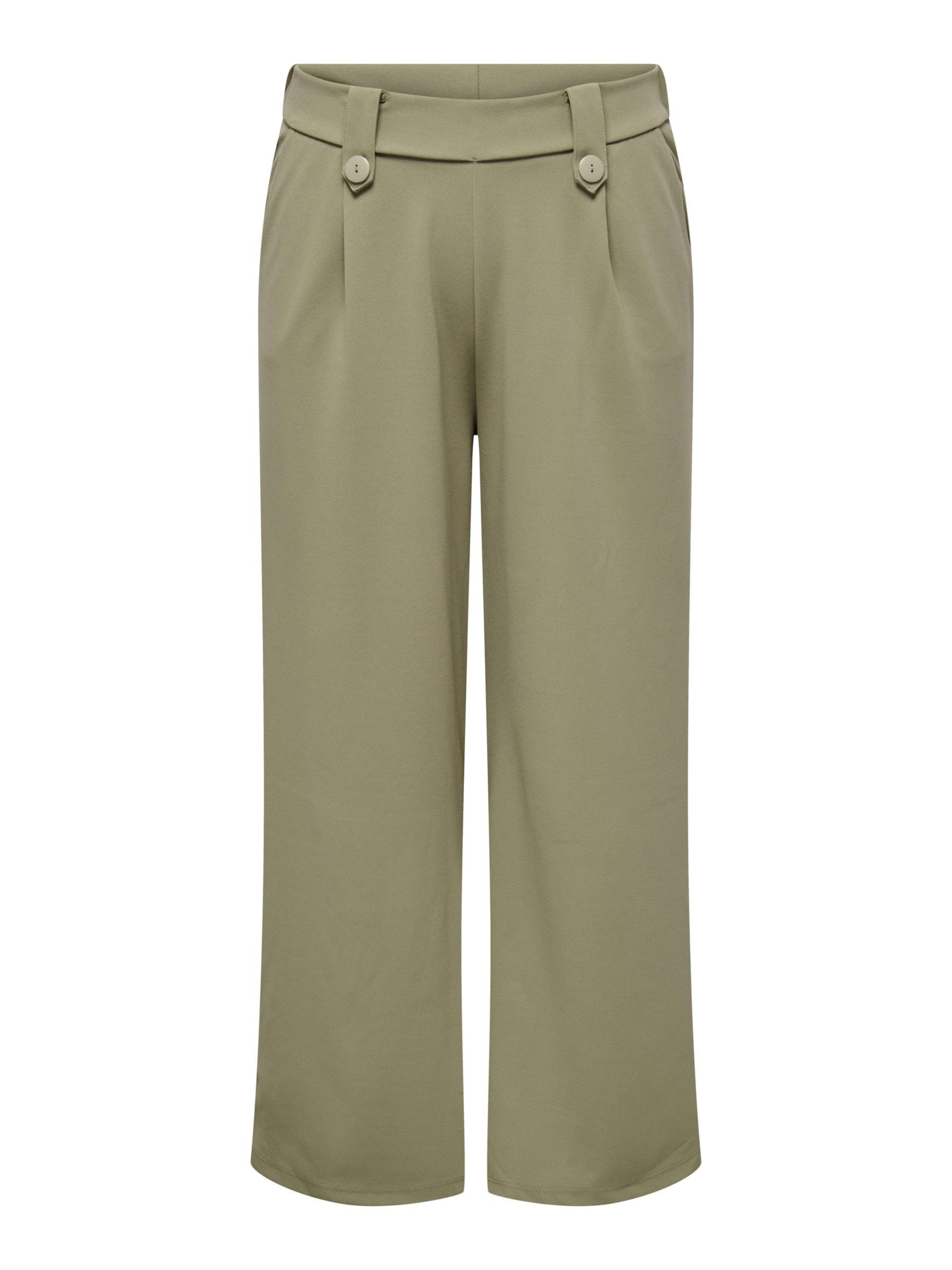 Wide Leg Pantalon à pince 'SANIA' ONLY Carmakoma en vert : devant