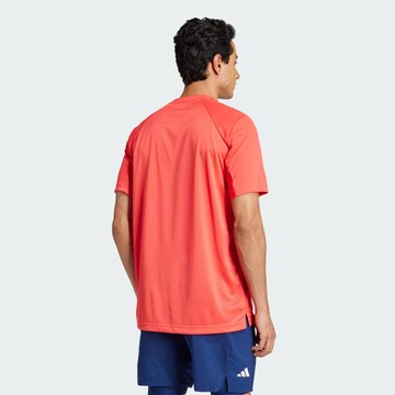ADIDAS PERFORMANCE Functioneel shirt 'Club Tennis' in Rood