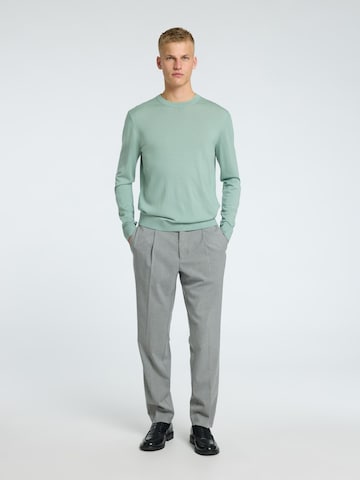 SELECTED Regular Pleated Pants 'SLHLeroy' in Grey