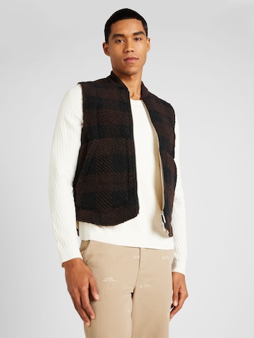 Les Deux Vest 'Michael' in Brown: front