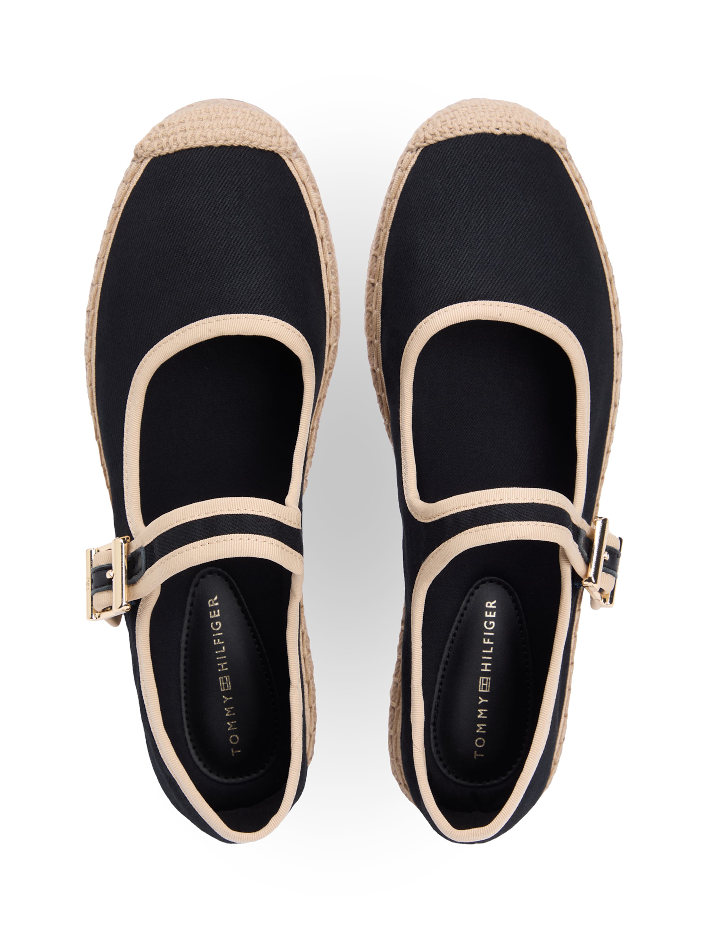 TOMMY HILFIGER Espadryle w kolorze czarny