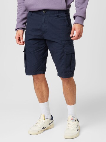 s.Oliver Loosefit Cargobroek 'Bermuda' in Blauw: voorkant