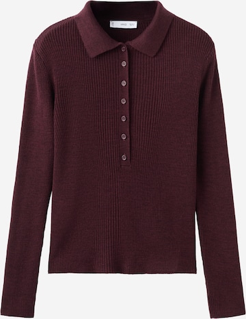 Pulover de la MANGO pe roșu: față