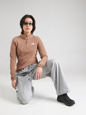 THE NORTH FACE Sports sweater '100 GLACIER' in Brown