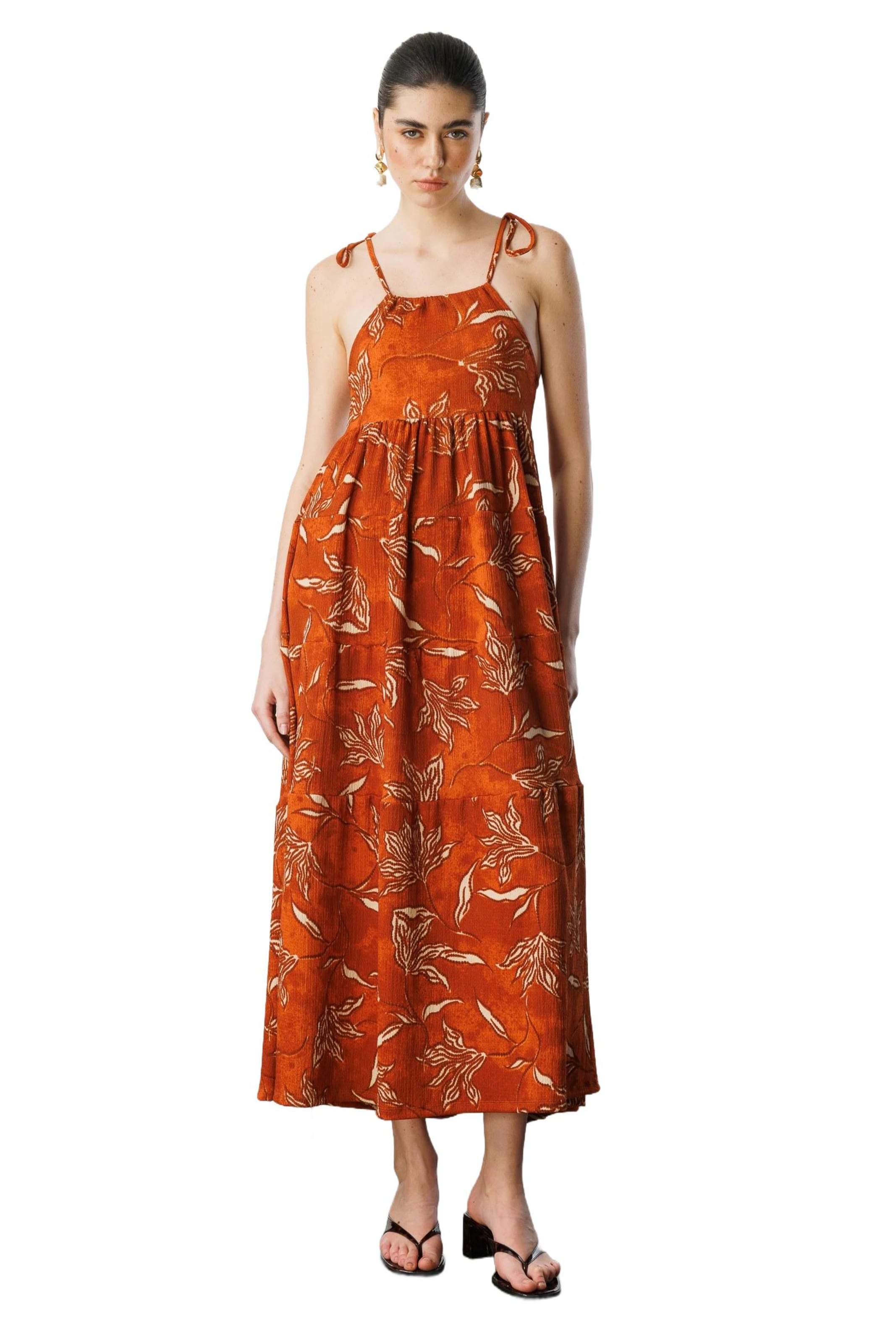 No Matter What Kleid in Orange: Vorderseite