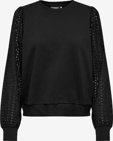 ONLYSweater majica 'DONNA' - crna boja: prednji dio