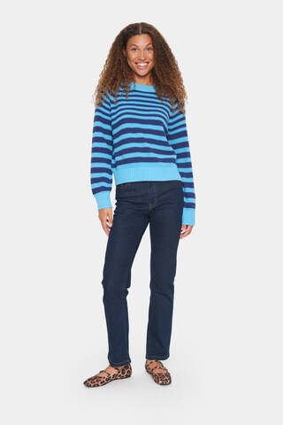 SAINT TROPEZ Pullover 'Ibenmei' in Blau