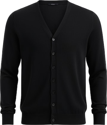 Ombre Knit cardigan in Black: front