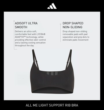 ADIDAS PERFORMANCE Bustier Sport-BH 'All Me' in Schwarz