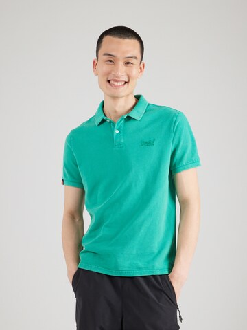 T-Shirt Superdry en vert : devant
