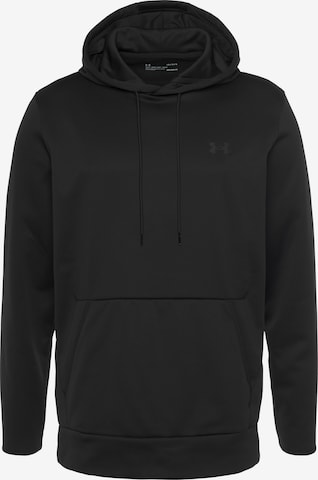 UNDER ARMOUR - Sweatshirt de desporto em preto: frente