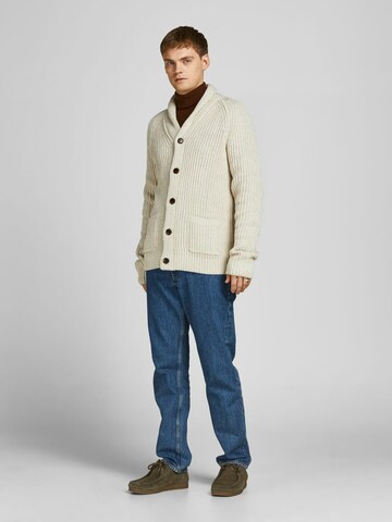 JACK & JONES Strickjacke in Beige