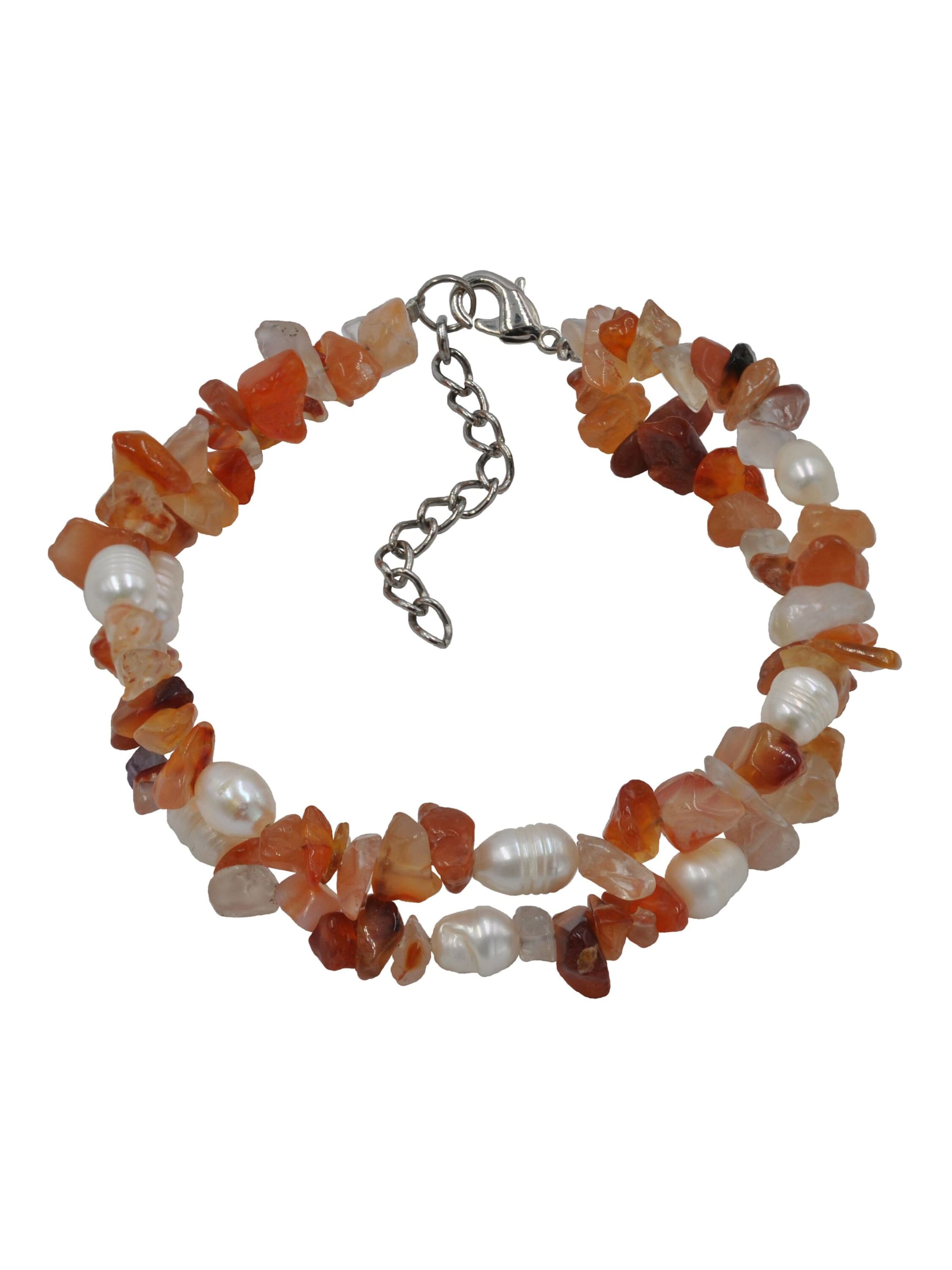Steuer Schmuckset: Kette und Armband in Braun