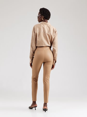 Max Mara Leisure Skinny Broek 'ECHO' in Bruin