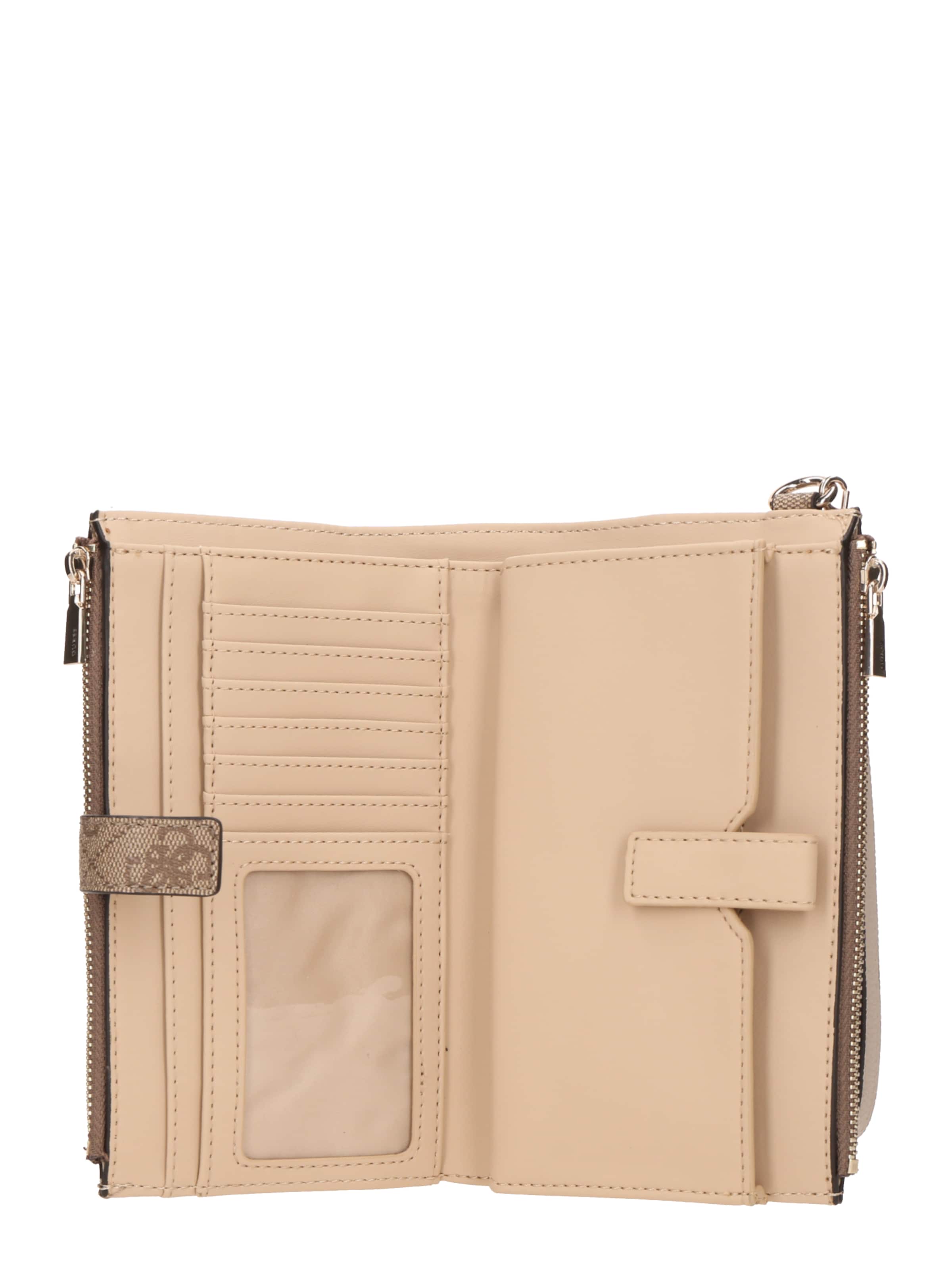 GUESS Портмоне 'LAUREL II SLG DBL ZIP ORGNZR' в Коричневый