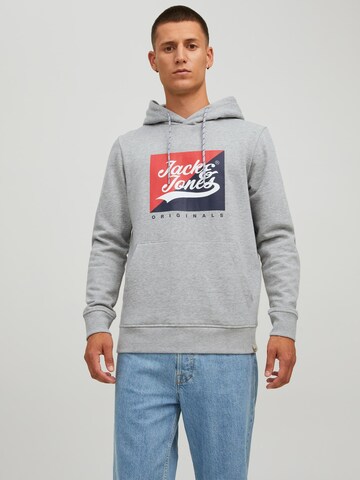 JACK & JONES Sweatshirt 'Becks' in Grijs: voorkant