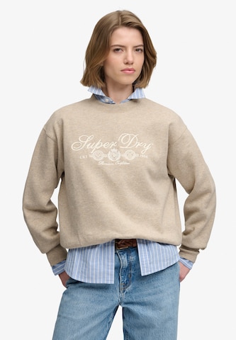 Sweat-shirt 'Country Club' Superdry & Co en beige : devant