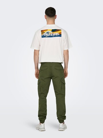 Tapered Pantaloni cargo 'Carter' di Only & Sons in verde