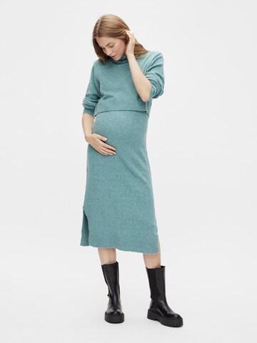 MAMALICIOUS Knitted dress 'Sunvik June' in Green: front