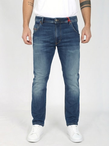 DIESEL - Tapered Vaquero 'Superstretch JoggJeans Krooley' en azul: frente