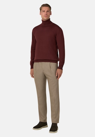 Boggi Milano Slimfit Bandplooibroek in Grijs