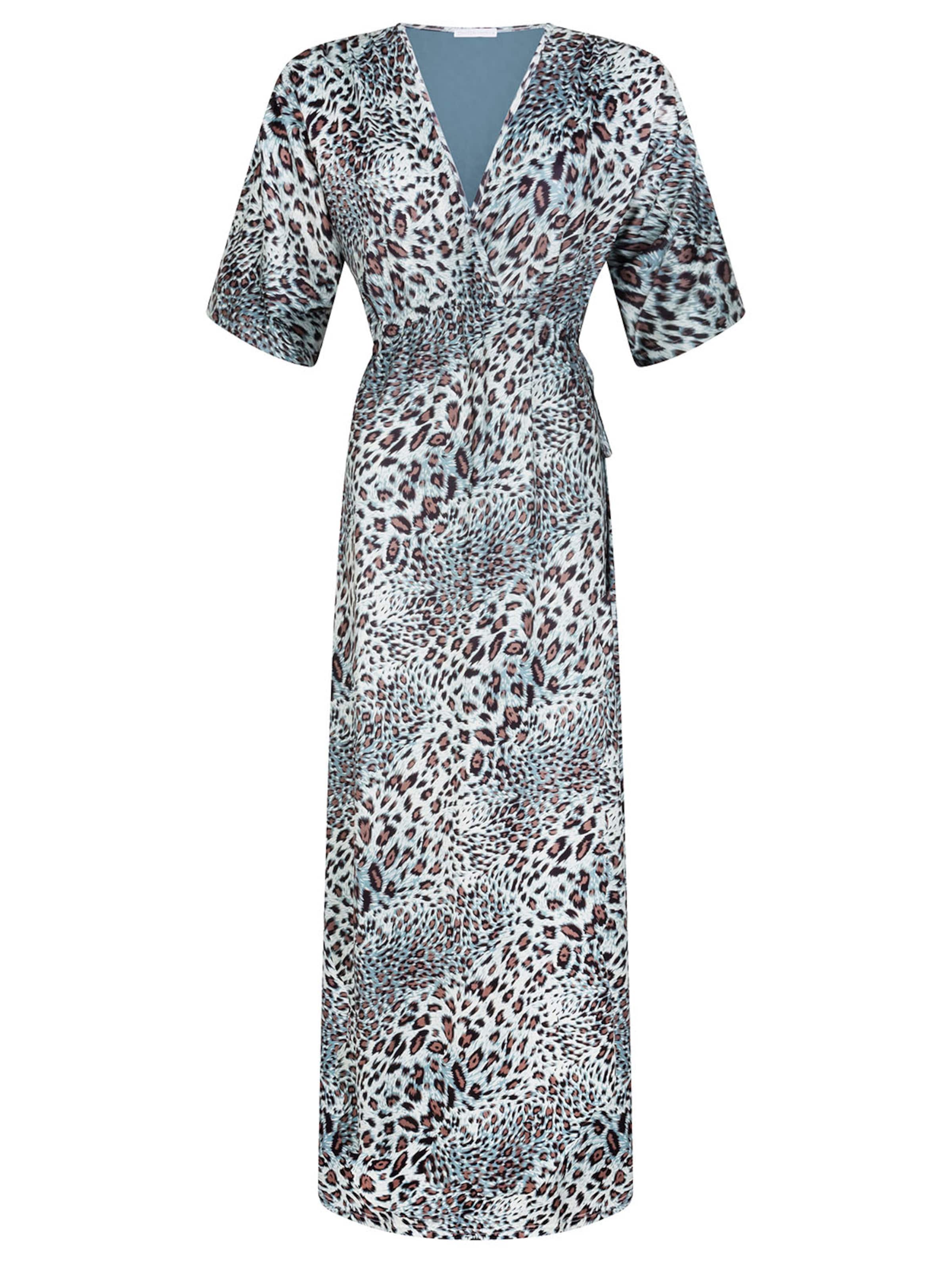 Chic by Lirette Dress 'Kimono Lotus Panther' in Green: front