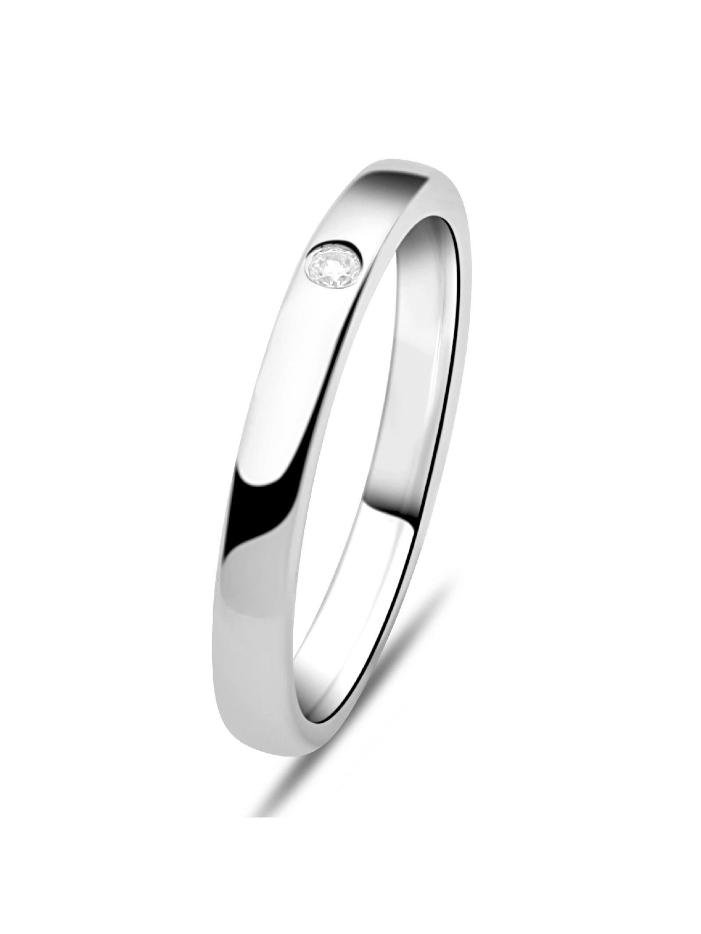 Tony Fein Ring 'White Stein' in Silver: front