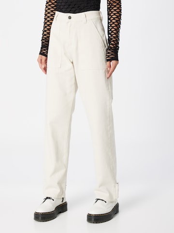 SISTERS POINT Wide leg Jeans 'OTILA' in White: front