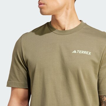 ADIDAS TERREX Functioneel shirt ' Graphic MTN 2.0' in Groen