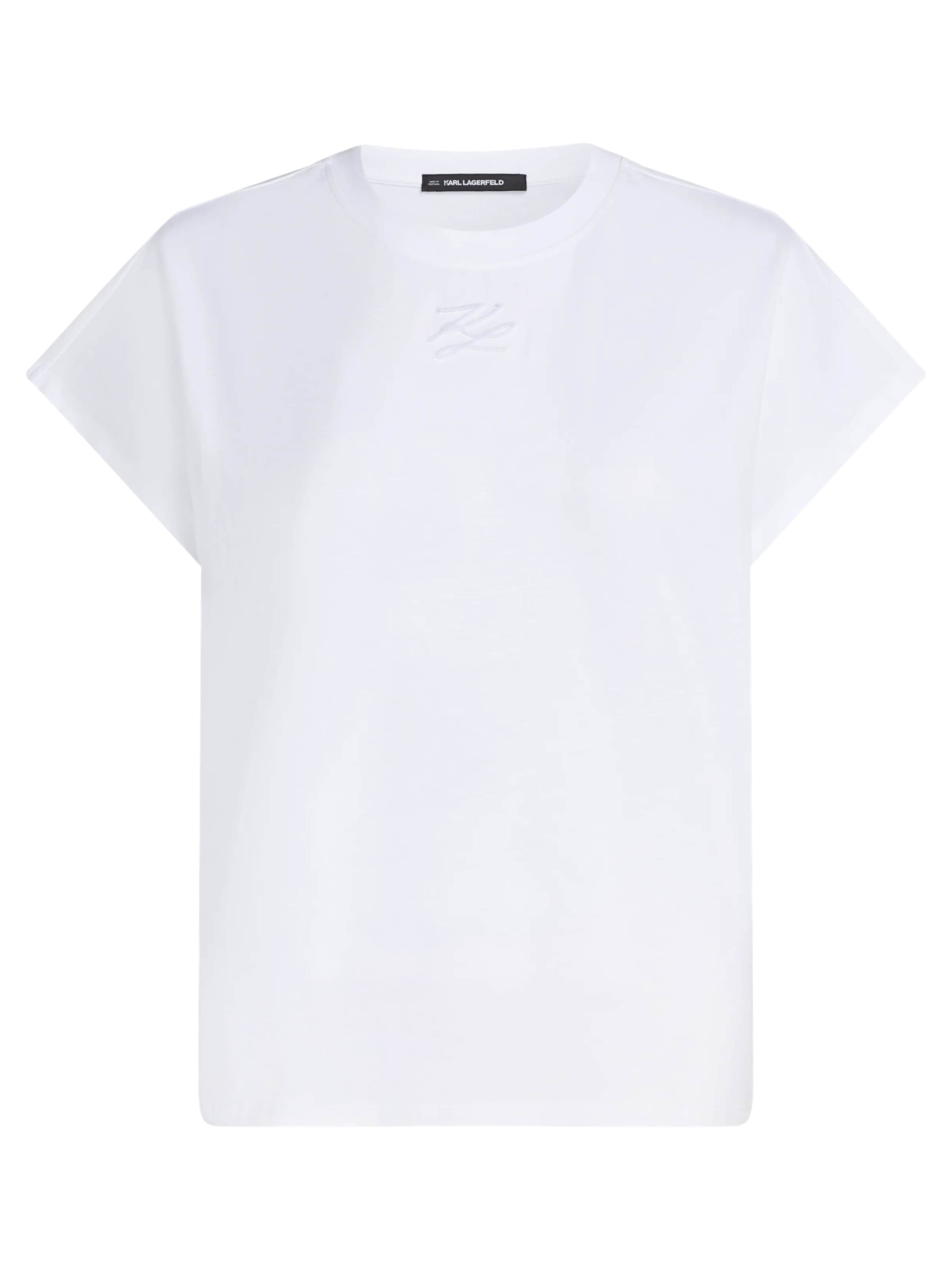 Karl Lagerfeld - Camiseta 'Autograph' en blanco: frente