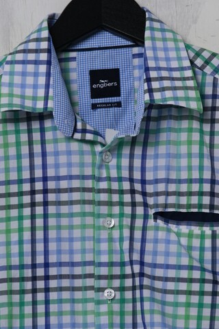 Engbers Button Up Shirt in M in Blue