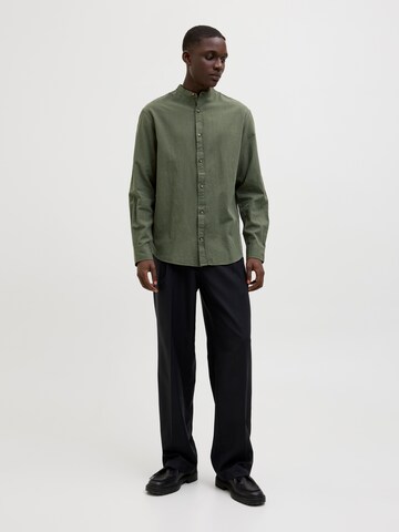 Slim fit Camicia 'JJESummer Band' di JACK & JONES in verde