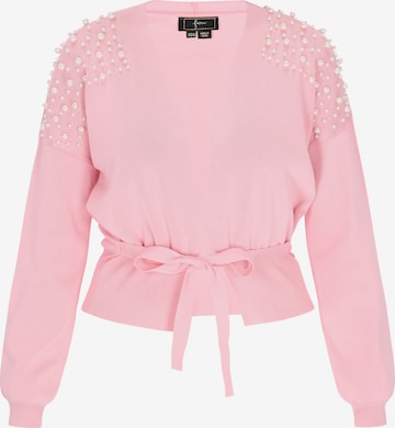 faina Neuletakki värissä vaaleanpunainen: etupuoli