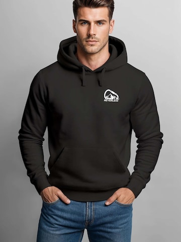 Neverless Sweatshirt 'Climbing Mountain' in Black