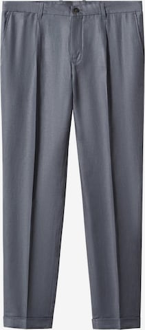 MANGO MAN Regular Pleated Pants ' gisbert' in Grey: front