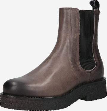 haghe by HUB Chelsea Boots 'Faro' in Grey: front