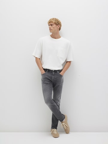 Coupe slim Jean 'JAMES' Mavi en gris : devant
