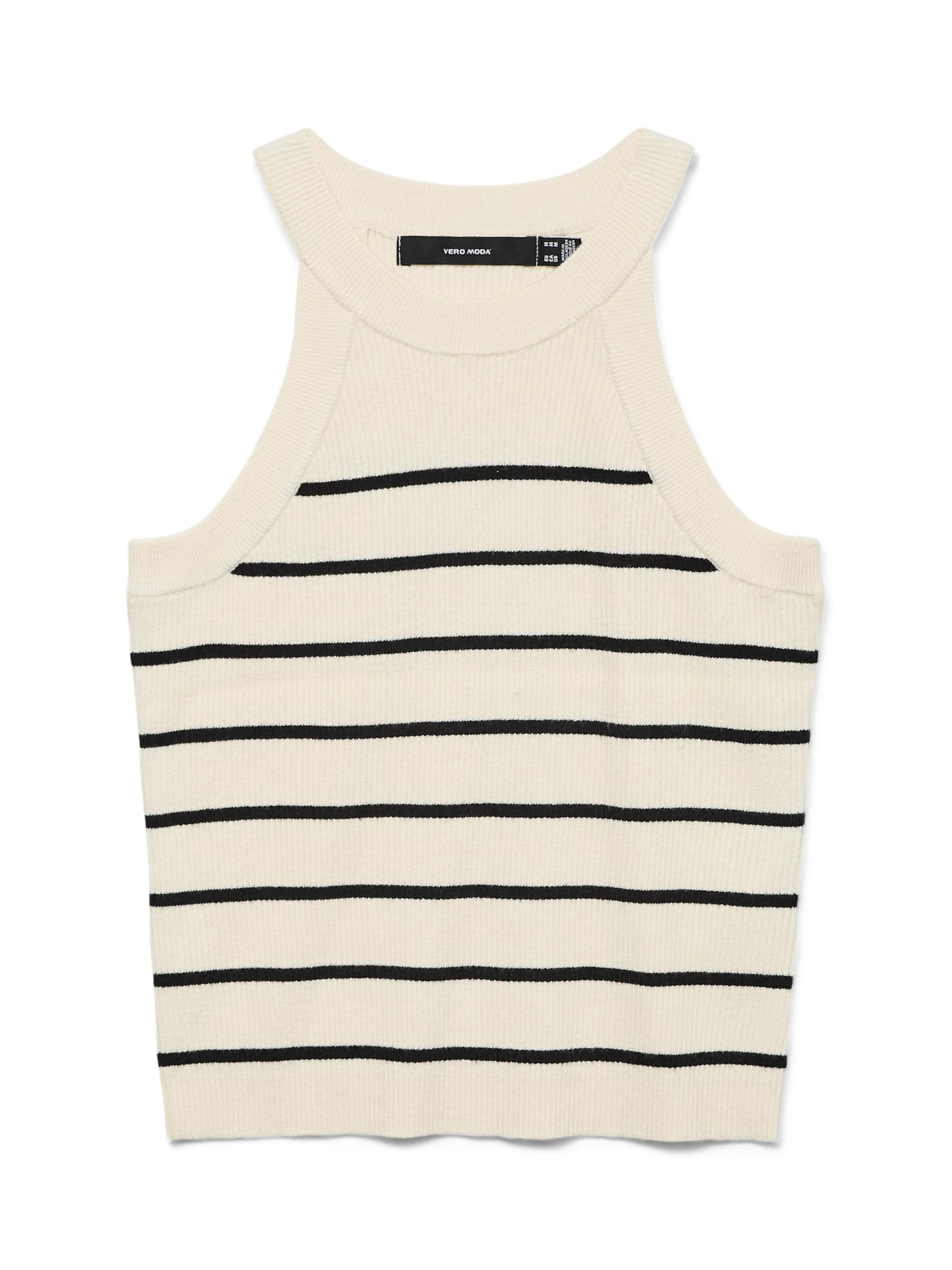 VERO MODA Gebreide top 'SABA' in Beige: voorkant